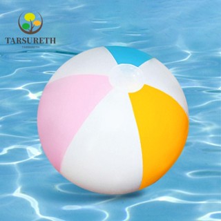 Tarsureth ลูกบอลชายหาด แบบเป่าลม ขนาดใหญ่ 40 ซม. 30 ซม. หลากสี ของเล่นชายหาด สําหรับเด็ก