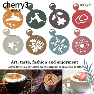 Cherry3 แม่พิมพ์ลายฉลุ รูปแฟนซี สําหรับทําเบเกอรี่ กาแฟ ขนมหวาน