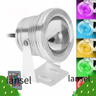 Lansel ไฟฉายสปอตไลท์ใต้น้ํา 10W 12V กันน้ํา รีโมตคอนโทรล LED