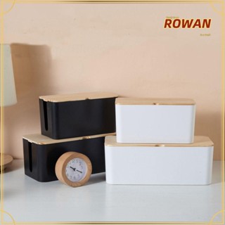 Rowans กล่องเก็บสายไฟ สายชาร์จ ซ็อกเก็ตข้อมูล เป็นระเบียบเรียบร้อย สําหรับครัวเรือน