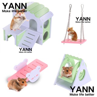 Yann1 บ้านไม้ ขนาดเล็ก สําหรับหนูแฮมสเตอร์