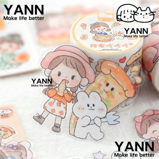 Yann1 สติกเกอร์ฉลาก ลายการ์ตูนเด็กผู้หญิงน่ารัก กันน้ํา สําหรับติดตกแต่งถ้วยน้ํา 27 ชิ้น