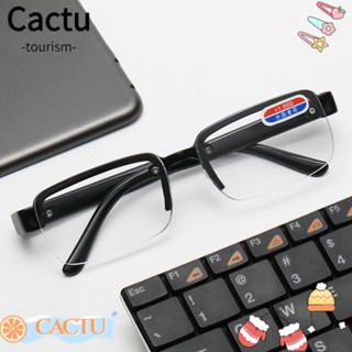 Cactu แว่นตาอ่านหนังสือ HD ทรงสี่เหลี่ยม เบาพิเศษ สไตล์วินเทจ PC ป้องกันสายตาสั้น สําหรับผู้ชาย ผู้หญิง