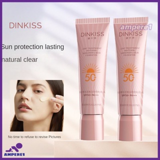 Dinkiss Whitening Sunscreen Liquid Foundation ครีมกันแดดติดทนนาน กันน้ำ กันเหงื่อ ไม่หลุด คอนซีลเลอร์แต่งหน้า Isolation Bb Cream -AME1