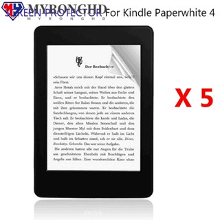 Myronghd ฟิล์มกันรอยหน้าจอ แบบใส 6 นิ้ว สําหรับ Kindle Paperwhite 4 2018 5 ชิ้น