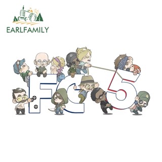 Earlfamily สติกเกอร์โลโก้เกม Far Cry Chibi กันน้ํา กันแดด 13 ซม. x 6.5 ซม. สําหรับตกแต่งรถยนต์