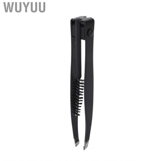 Wuyuu Eyebrow Tweezer  Stainless Steel Compact Comb for Makeup