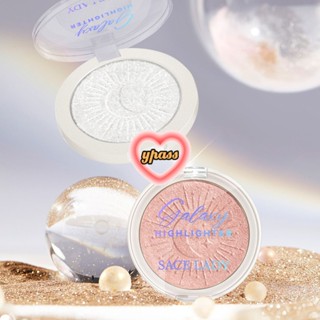 CYREAL Let Shine Like A Diamond Soft Shimmer Highlighter Contouring High Light Pearlescent แป้งกลิตเตอร์ธรรมชาติสามมิติเพื่อเพิ่มความสว่างให้กับ Fairy Highlighter