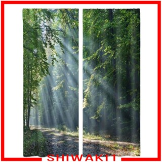 [Shiwaki1] ผ้าม่านทึบแสง พิมพ์ลาย พร้อมปลอกยาง สําหรับห้องครัว