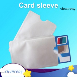 Chunrong ซองใส่บัตรเครดิต กันน้ํา กันการสึกหรอ สําหรับเดินทาง 100 ชิ้น