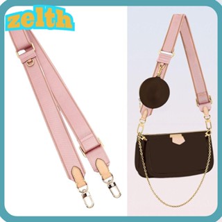 Zelth สายคล้องกระเป๋าถือ กระเป๋าสะพายไหล่ ผ้าแคนวาส กว้าง ปรับได้ แบบเปลี่ยน แฟชั่นสําหรับผู้หญิง