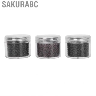 Sakurabc Hair Extension Ring  3000pcs 3.0mm Silicone Micro Links Rings Small Comfortable Lined Beads Extensions Tool for Making All Kinds of Wigs and