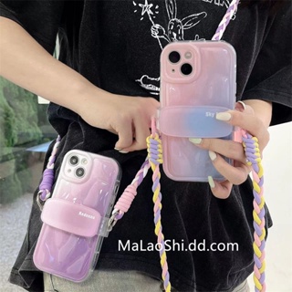 สายคล้องคอ Halo Dye มูลค่าสูงสำหรับ Apple Phone Case สำหรับ 7/7plus / 8/8plus / x / xs / 11/12/13 / 14/pro / max / promax / plus / กรณี Anti Drop Soft Case