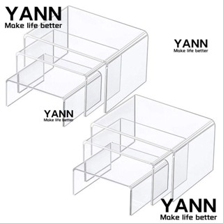 Yann1 ขาตั้งอะคริลิคใส ทรงสี่เหลี่ยม ทนทาน สําหรับโชว์ฟิกเกอร์ 2 ชุด