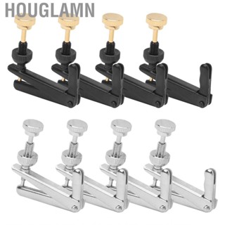 Houglamn Violin Fine Tuners  Durable -rust 3/4‑4/4 Metal Replacement for Cello