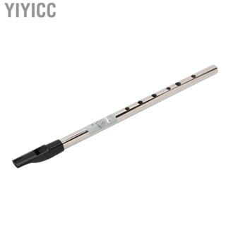 Yiyicc 6 Holes Flute D Key Irish Whistle Wind Musical Instruments Aluminum Alloy e