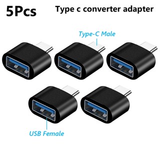 อะแดปเตอร์แปลงสายชาร์จโทรศัพท์มือถือ OTG Android Type-C เป็น Micro Usb Type C เป็น Usb 3.0 ตัวเมีย 5 10 ชิ้น