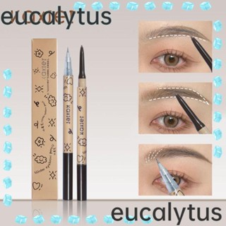 Eucalytus1 ดินสอสักคิ้ว แบบน้ํา บางพิเศษ กันเหงื่อ 2 In1