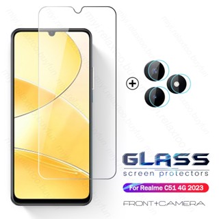 2To1 Camera Lens Screen Protector Cover For Realme C51 4G Protective Glass On RealmeC51 Realmi C 51 2023 RMX3830 6.7" Phone Film