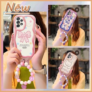 Heat dissipation flower Phone Case For Samsung Galaxy A72 4G/5G/SM-A726B Love bracelet romantic youth Liquid silicone