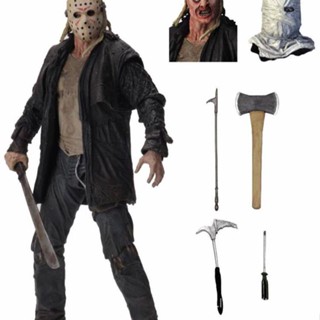 Neca โมเดลมือขยับได้ Black Friday 13 Th 2009 Jason Jason Deluxe 7 นิ้ว