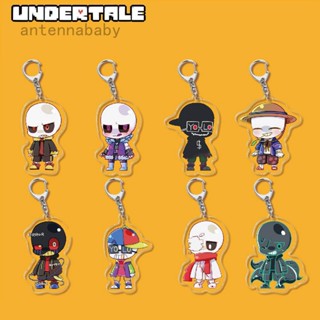 Ab อะนิเมะ Undertale พวงกุญแจผู้ชาย การ์ตูนอะคริลิค จี้พวงกุญแจ