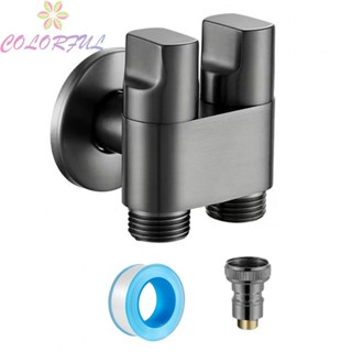 【COLORFUL】Angle Valve Waterstop Alloy Mini Special Use Toilet &amp; Bidet Attachments