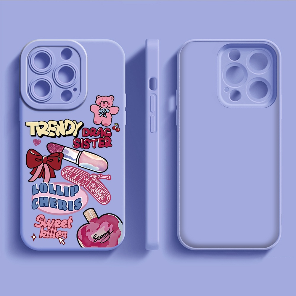 Samsung Galaxy S21 S20 S10 S9 S8 FE Plus Ultra S21+ S20+ 5G เคสซัมซุง สำหรับ Trendy Drag Sister เคส เคสโทรศัพท์ ราคา ถูกที่สุด ดีลบีเคเค แกลเลอรีภาพที่ 9