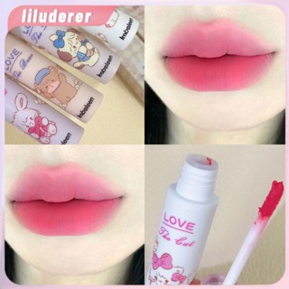 Kobeleen Mengmeng Paradise Cream Lip Glaze สี่สี Soft Mud Color ลิปสติก Velvet Matte Lip Mud Girl Natural HO