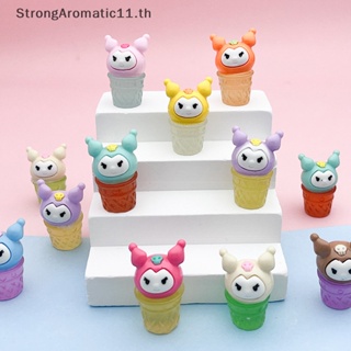 Strongaromatic ถ้วยไอศกรีมเรซิ่นเรืองแสง ขนาดเล็ก น่ารัก สําหรับตกแต่งตุ๊กตา 2 ชิ้น