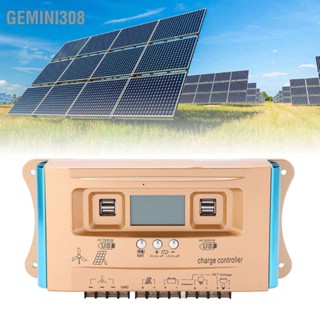  Gemini308 คอนโทรลเลอร์ชาร์จพลังงานแสงอาทิตย์ ABS ที่อยู่อาศัยปรับพารามิเตอร์ 30A MPPT แผงโซลาร์เซลล์ Regulator