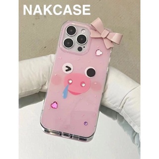 ใหม่ เคสโทรศัพท์มือถือ กันกระแทก ลายหมูน่ารักมาก สําหรับ Apple Iphone 14promax 13 11 14pro 13pro 14