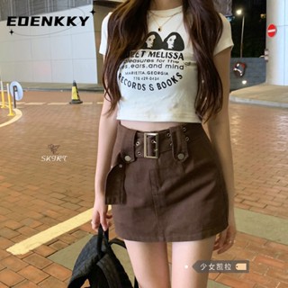 EOENKKY  กระโปรง กระโปรงยีนส์ กระโปรงกางเกง 2023 NEW Style 072702 Korean Style ทันสมัย Trendy ins A23M0HC 36Z230909