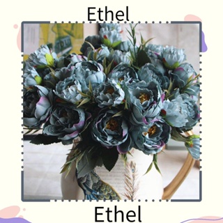 Ethel1 ช่อดอกกุหลาบประดิษฐ์ 8 ดอก สไตล์วินเทจ สําหรับตกแต่งงานแต่งงาน