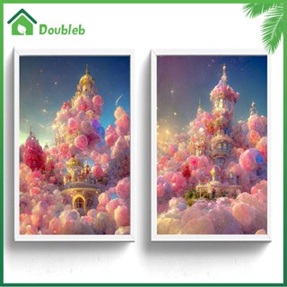 【Doub X ✮】ภาพวาดสีน้ํามัน ตามตัวเลข รูปปราสาท สําหรับตกแต่งผนังบ้าน DIY ✅ ✮