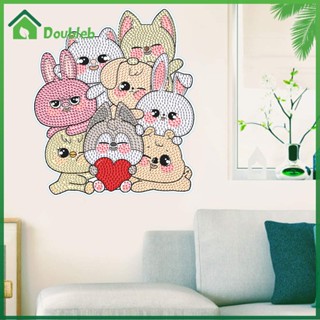 【Doub X ✮】สติกเกอร์ปักครอสสติตช์ เพชรเทียม รูปสัตว์ แฮนด์เมด DIY ✮