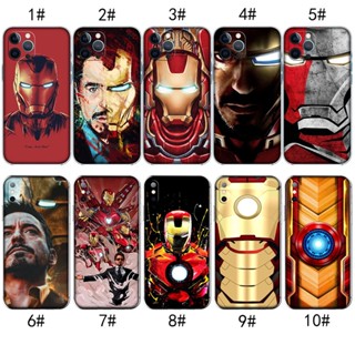 เคสโทรศัพท์มือถือ แบบใส ลาย Iron Man Marvel สําหรับ iPhone SE 2020 13 Mini Pro Max MZD95