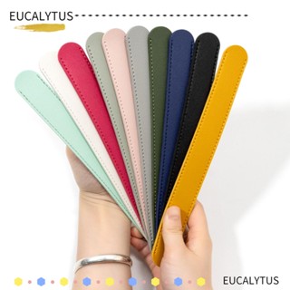 Eutus สายคล้องกระเป๋า หนัง PU ปรับได้ กันลื่น คุณภาพสูง สีพื้น แบบเปลี่ยน สําหรับผู้หญิง 2 ชิ้น