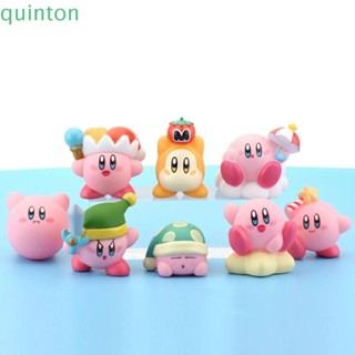 Quinton ฟิกเกอร์ Kirby ของสะสม ชุด 8 ชิ้น ตุ๊กตาการ์ตูน ของเล่นเด็ก เครื่องประดับ เด็ก ของขวัญ โมเดล ของเล่น