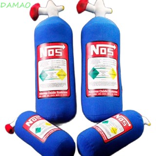 Damao หมอนรองคอ แบบนิ่ม รูปขวดนมออกไซด์ NOS Nitrous สําหรับตกแต่งเบาะรถยนต์