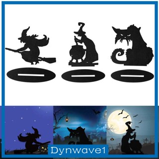 [Dynwave1] รูปปั้นไม้ สีดํา สําหรับตกแต่งปาร์ตี้ฮาโลวีน