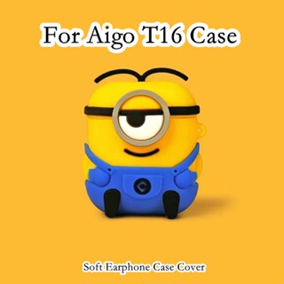 【ของแท้】เคสหูฟัง แบบนิ่ม ลายการ์ตูนน่ารัก สําหรับ Aigo T16 Aigo T16