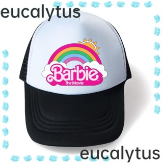 Eucalytus1 หมวกเบสบอล หมวกบาร์บี้ ผ้าฝ้าย ปรับได้ หมวกหางม้า หมวกบาร์บี้ สีดํา ผู้หญิง