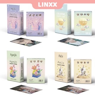 Linxx โปสการ์ด อัลบั้มโลโม่ ลายศิลปินเกาหลี Felix Hyunjin Yeonjun Kpop 50 ชิ้น