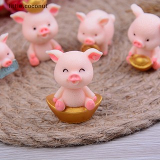 [little.coconut] ตุ๊กตาหมูน่ารัก ขนาดเล็ก สําหรับตกแต่งสวน Diy 5 ชิ้น ต่อชุด