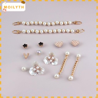 Moilyth คลิปตกแต่งรองเท้าผู้หญิง DIY สําหรับรองเท้าแตะ รองเท้าแตะ รองเท้าลําลอง รองเท้าเสน่ห์