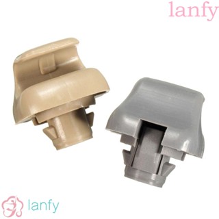 Lanfy คลิปที่บังแดดรถยนต์, คลิปที่บังแดด ไนล่อน ถอด, อะไหล่รถยนต์ ทนทาน รีเทนเนอร์ สีเทา ยานยนต์