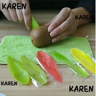 Karen Kiwi ช้อนพลาสติก 2 In 1