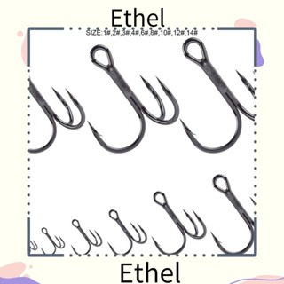 Ethel1 ตะขอเหยื่อตกปลา ทนทาน 50 ชิ้น/ชุด