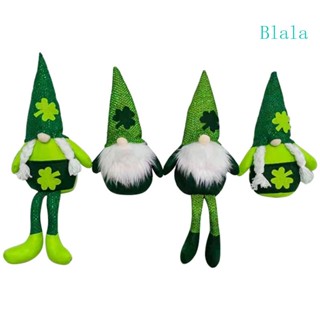 ตุ๊กตาโนม Blala Patrick s Day Mr and Mrs Leprechaun Scandinavian Tomte Irish ไร้หน้า สําหรับตกแต่ง
